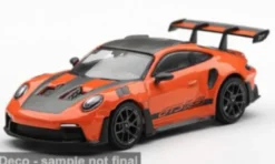 Porsche 911 (992) GT3 RS, orange/schwarz, 2024, 1:64, Mini GT