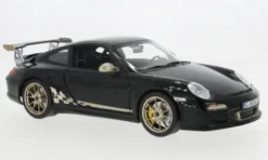 Porsche 911 (991) GT3 RS, schwarz/gold, 2009, 1:18, Norev