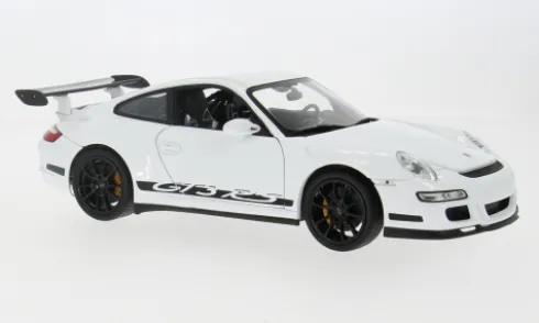 Porsche 911 (997) GT3 RS, weiss/Dekor, 1:18, Welly