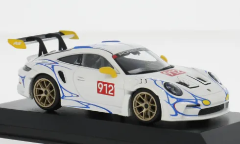 Porsche 911 (992) GT3 RS, weiss/gelb, 2023, 1:43, Minichamps