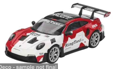Porsche 911 (992) GT3 RS, weiss/rot, 2025, 1:64, Mini GT