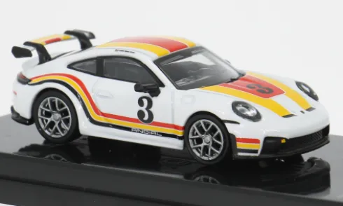 Porsche 911 GT3 (992.2), weiss/Dekor, 2025, 1:64, Para64