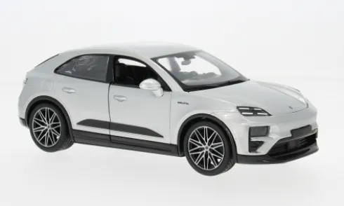 Porsche Macan Turbo, silber, 2024, 1:24, Bburago