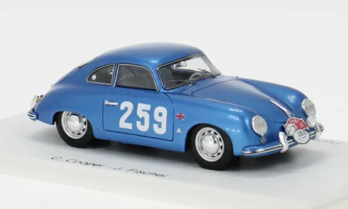 Porsche 356 1500, Rally Monte Carlo, 1955, #259, C.Cooper/J.Fischel, 1:43, Spark