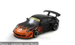 Porsche RWB 997, schwarz/orange, 1:64, INNO64