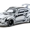 Porsche RWB 993, silber, 1:64, Tarmac Works