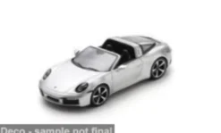 Porsche 911 (992) Targa 4S, silber, 1:43, Spark