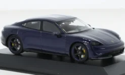 Porsche Taycan Turbo S, dunkelblau, 2020, 1:43, Minichamps