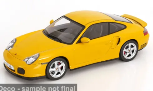 Porsche 911 (996) Turbo, gelb, 2000, 1:18, KK Scale