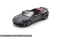 Porsche 911 (992) Turbo S Cabriolet, anthrazit, 1:43, Spark