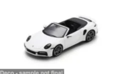 Porsche 911 (992) Turbo S Cabriolet, weiss, 1:43, Spark