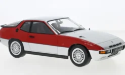 Porsche 924 Turbo, silber/rot, 1986, 1:18, KK Scale
