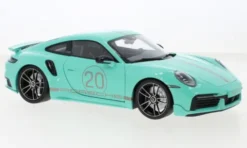 Porsche 911 (992) Turbo S Sport Design, grün, 2021, 1:18, Minichamps