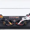Red Bull 2er Set: RB21, Formel 1, 2025, Oracle Red Bull Racing, #1, M.Verstappen, 1:64, Bburago
