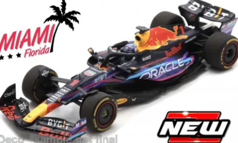 Red Bull RB19, Formel 1, GP Miami, 2023, Oracle Red Bull Racing, Red Bull, #1, M.Verstappen, 1:18, Bburago