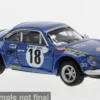 Renault Alpine A110, Rally Monte Carlo, 1970, #18, Andruet, 1:87, Brekina