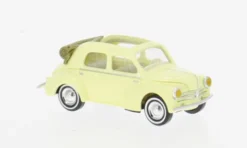 Renault 4CV, hellgelb/dunkelbeige, 1954, 1:87, Busch