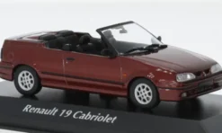 Renault 19 Cabriolet, dunkelrot, 1992, 1:43, Maxichamps
