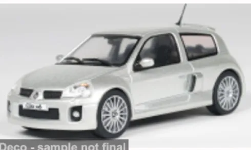 Renault Clio V6 Phase 2, silber, 2004, 1:43, Solido