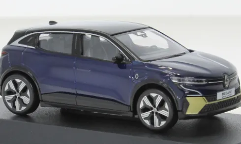 Renault Megane E-Tech, dunkelblau/schwarz, 2022, 1:43, Norev