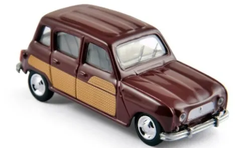 Renault 4 Parisienne, dunkelrot/Dekor, 1967, 1:64, Norev