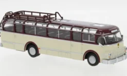 Saurer 5 GVF-U, dunkelrot/beige, 1951, 1:87, Brekina Starline