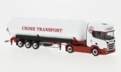 Scania CR 20 HD, weiss/rot, Crone Handel und Transport, 1:87, Herpa