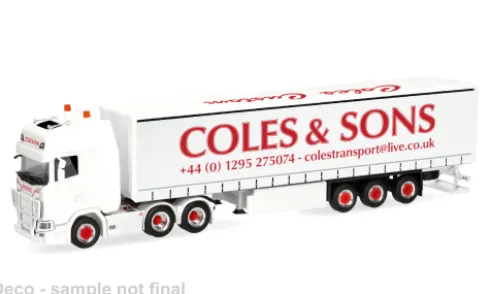 Scania CS 20 HD, Coles & Sons (GB), 1:87, Herpa