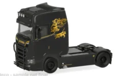 Scania CS 20 HD, schwarz/Dekor, 1:87, Herpa