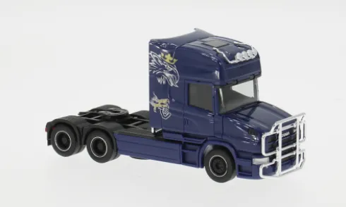 Scania Hauber 04 Topline, blau, 1:87, Herpa