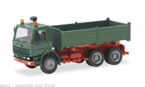 Scania 113M 380, grün/rot, 1:87, Herpa