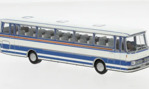 Setra S 150 H, blau/weiss, 1970, 1:87, Brekina