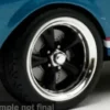 - Set: 18" 5 Spoke Track Wheel & Tire, schwarz/chrom, 1:18, ACME