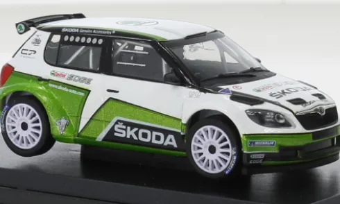 Skoda Fabia II FL S2000, 2012, Adell Mogul Racing Team, Skoda Motorsport Design, 1:43, Abrex
