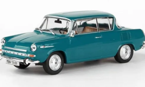 Skoda 1100MBX, dunkeltürkis, 1969, 1:43, Abrex