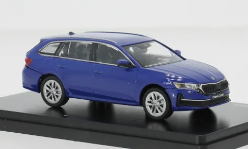 Skoda Octavia IV FL, blau, 2024, 1:43, Abrex