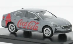 Skoda Octavia IV FL, grau, 2024, Coca Cola, 1:43, Abrex
