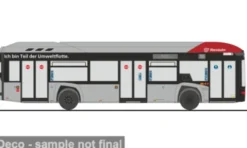 Solaris Urbino 12 Hydrogen, 2019, Rheinbahn Düsseldorf, 1:87, Rietze