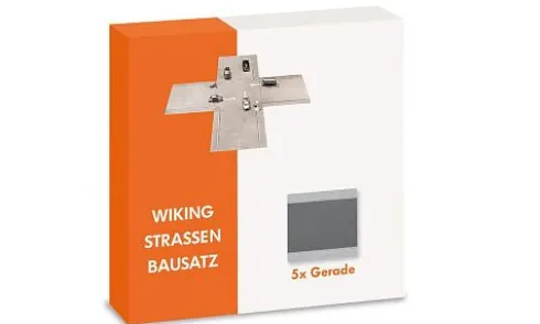Strassen-Bausatz Gerade (5 Stück), 1:87, Wiking