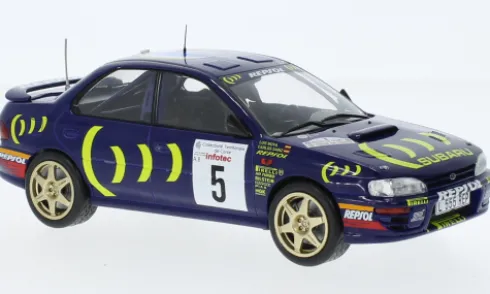 Subaru Impreza 555, Rallye WM, Tour de Corse, 1995, #5, C.Sainz/L.Moya, 1:24, IXO