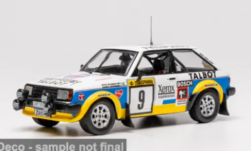 Talbot Sunbeam Lotus, 1000 Lakes Rally, 1981, #9, S.Blomqvist/B.Cederberg, 1:43, IXO