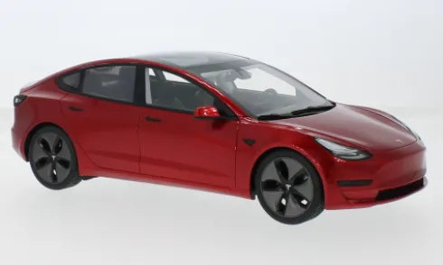 Tesla Model 3, rot, 2021, 1:18, Lucky Step Models