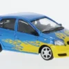 Toyopet Yaris, blau/gelb, 1998, 1:64, BM Creations