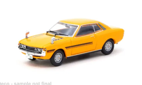 Toyota Corolla (TA22) 1600 GT, gelb, 1970, 1:64, Tarmac Works