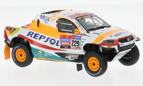 Toyota GR DKR Hilux Evo T1+, Rally Dakar, 2023, #229, I.E.Pujol/J.Valcarcel, 1:43, IXO