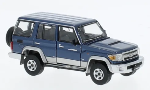 Toyota Land Cruiser (LC76), blau, 1:64, BM Creations