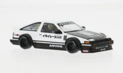 Toyota Sprinter Trueno (AE86), weiss/schwarz, Advan, 1:64, Mini GT