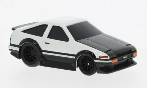 Toyota Sprinter Trueno (AE86), weiss/schwarz, 1983, 1:64, Maisto