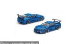 Toyota Supra GT500 (A80), blau, 1:64, Pop Race
