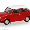 Trabant 601, rot/weiss, 1:87, Herpa